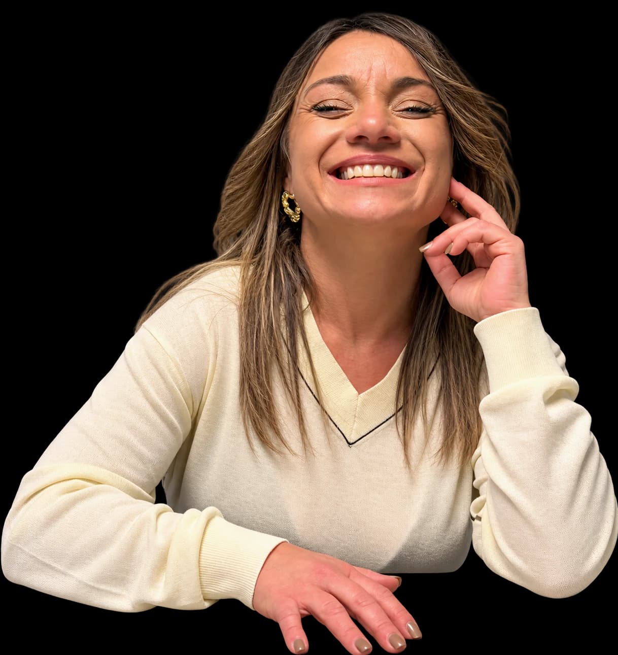 Ainara sonriendo